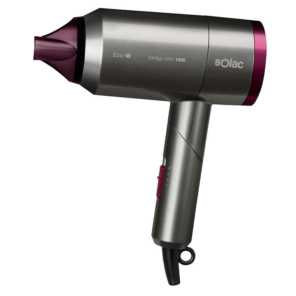 SOLAC Hårtørrer Foldbar Hair&Go Ionic 1800
