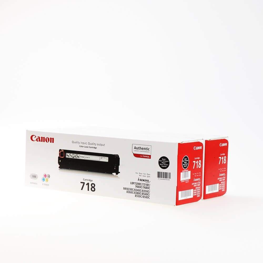 CANON Toner 2662B005 718 Sort Twin-pack
