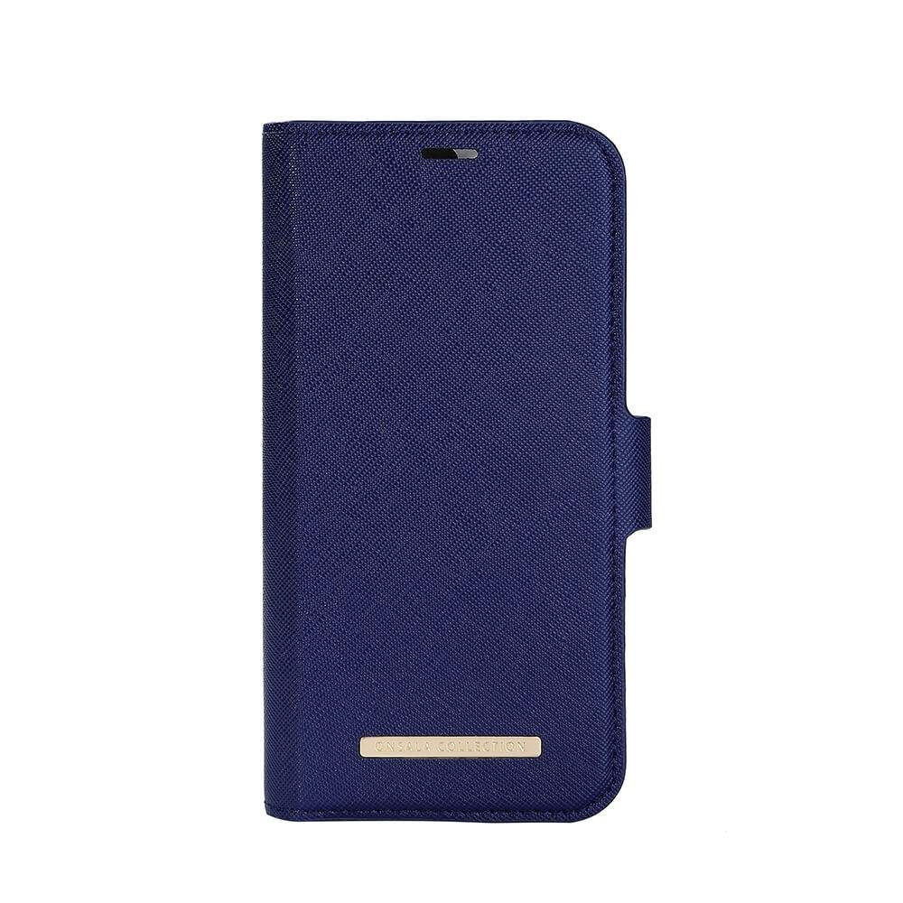 ONSALA KOLLEKTION Eco Wallet 2 kort iPhone 14 6,1" Marineblå