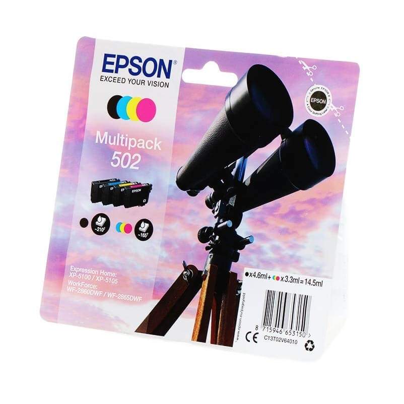 EPSON Ink C13T02V64010 502 Multipack kikkert