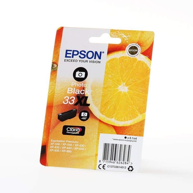 EPSON Ink C13T33614012 33XL Foto sorte appelsiner