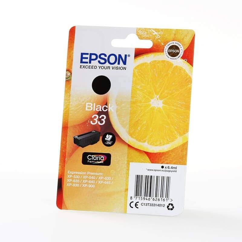 EPSON Ink C13T33314012 33 sorte appelsiner