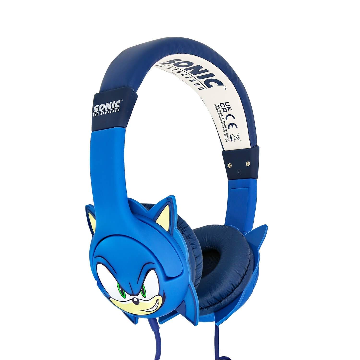 SONIC Hörlurar Blue Wired On-Ear 85dB med öron | Elektronik - Speltillbehör - Nintendo - Nintendo Switch | Pryloteket
