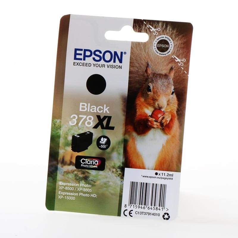EPSON Ink C13T37914010 378XL sort egern