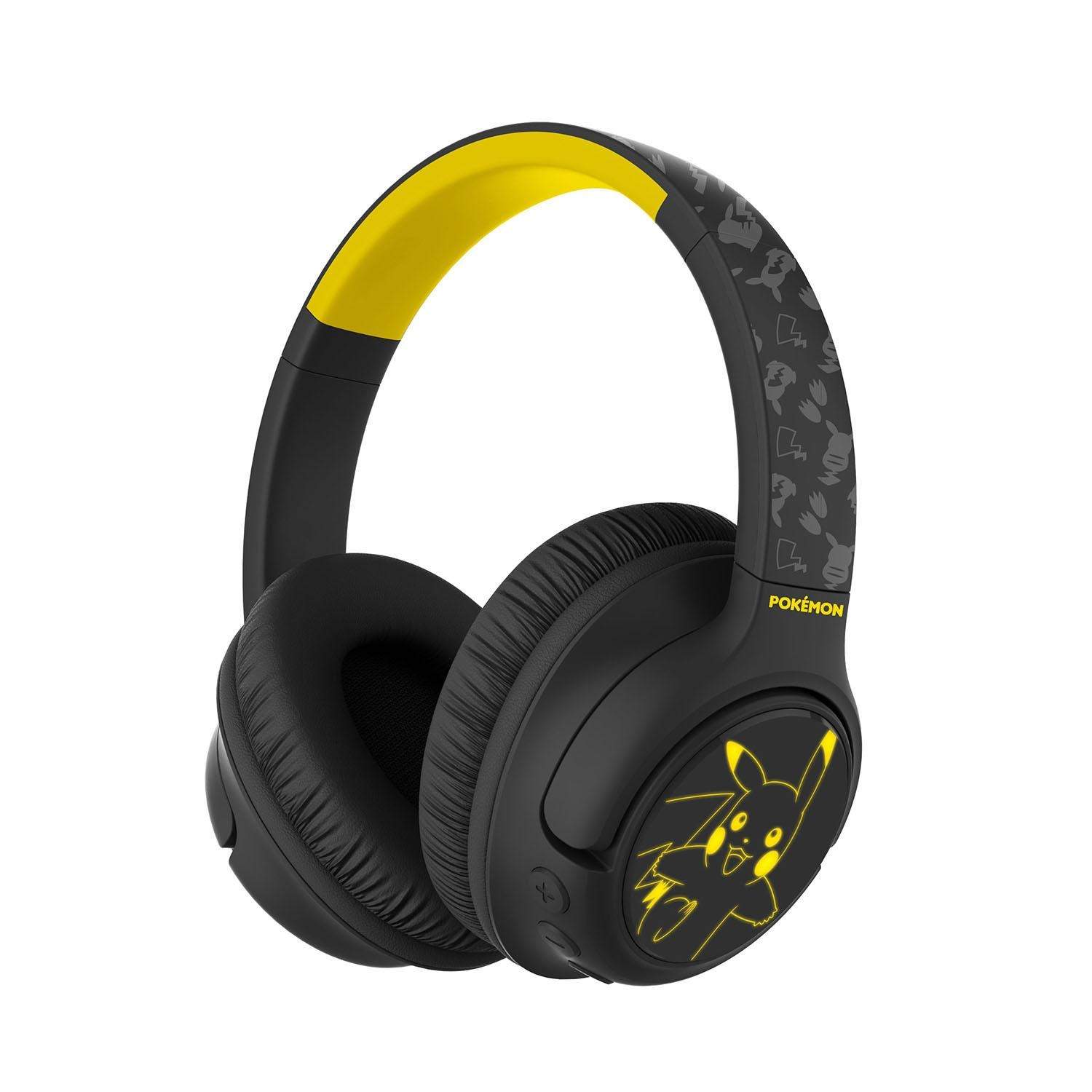 POKEMON Pikachu Hovedtelefon Over-Ear Trådløs LED-lysdeling Aux