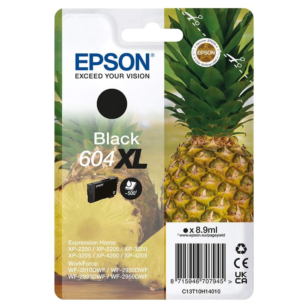 EPSON Ink C13T10H14010 604XL sort ananas