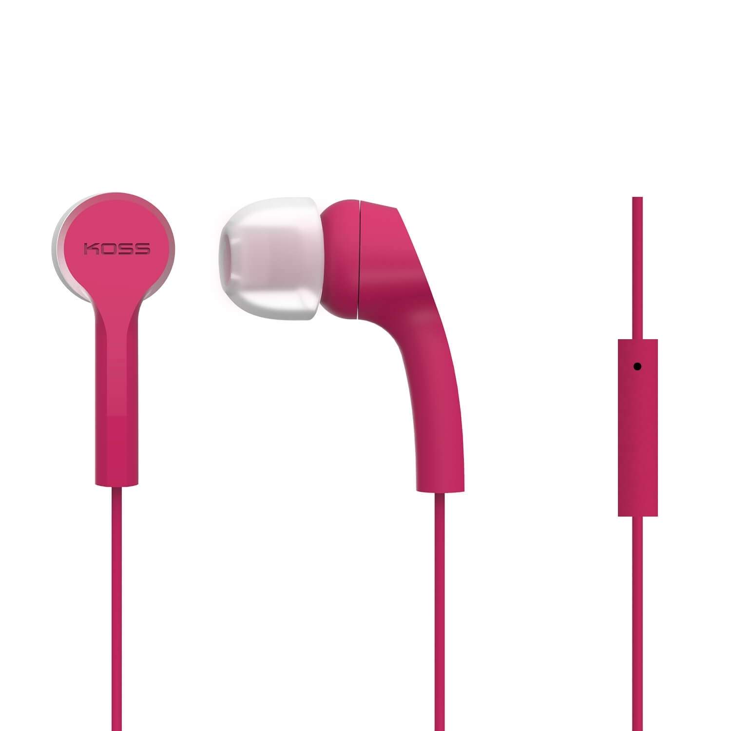KOSS Hovedtelefon KEB9i In Ear Mic Pink