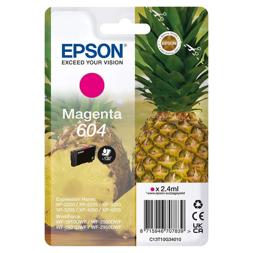EPSON Ink C13T10G34010 604 Magenta Ananas