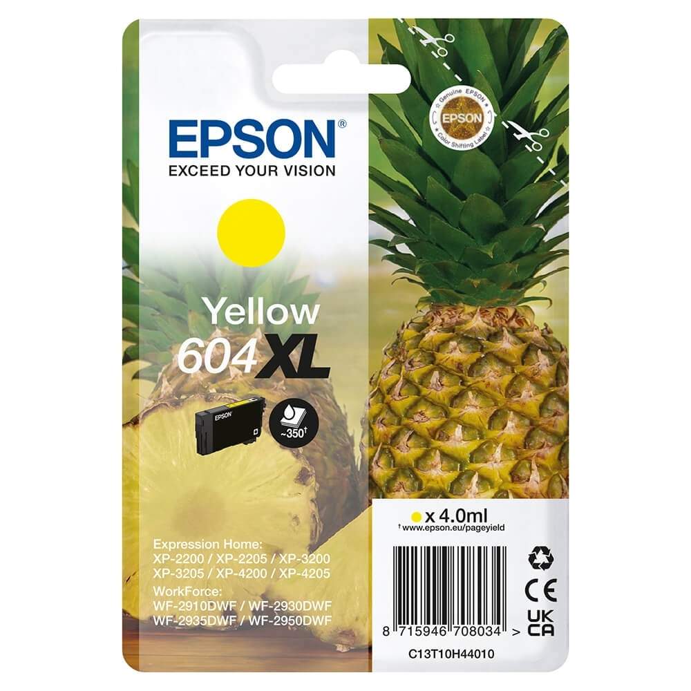 EPSON Ink C13T10H44010 604XL Gul ananas