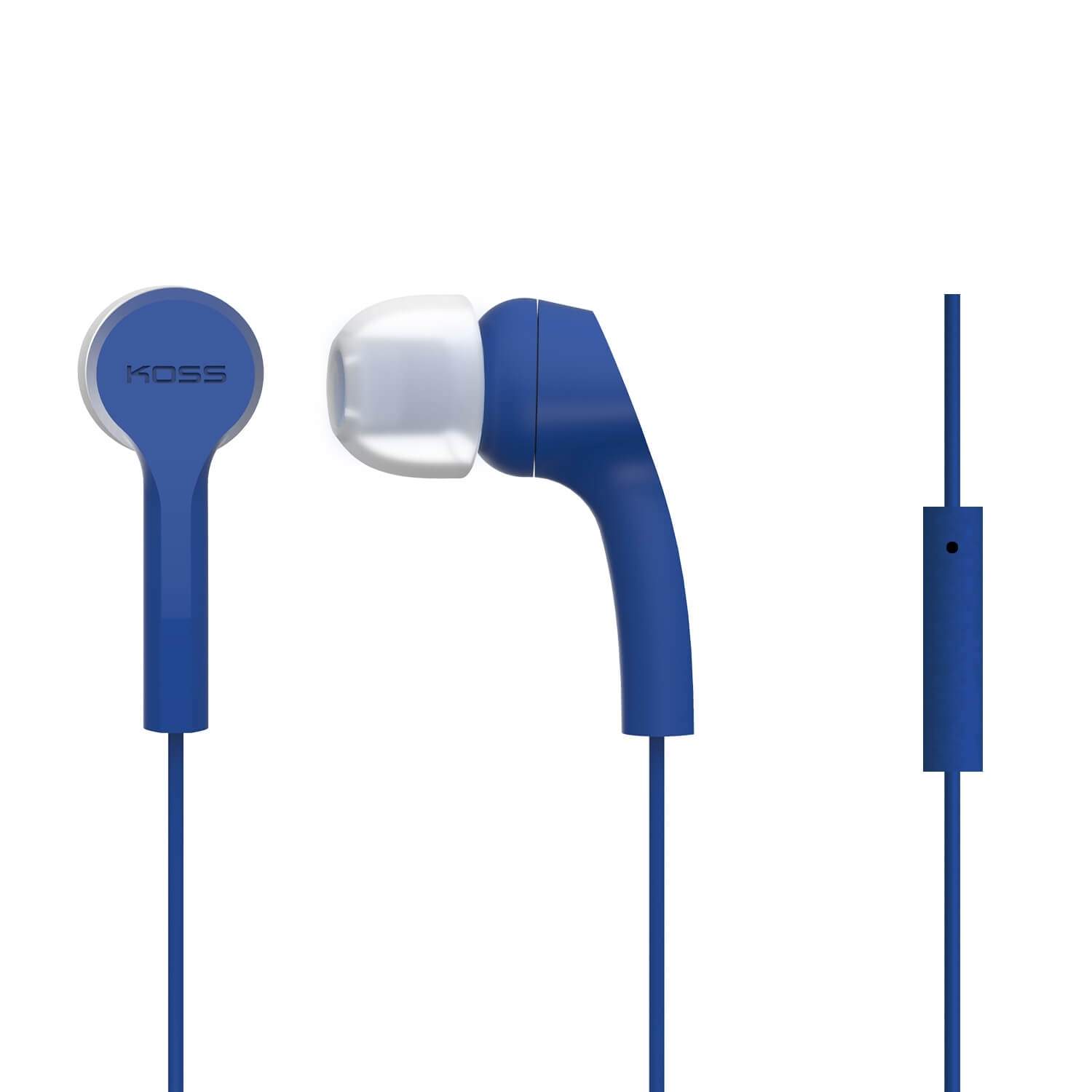 KOSS Hovedtelefon KEB9i In Ear Mic Blå