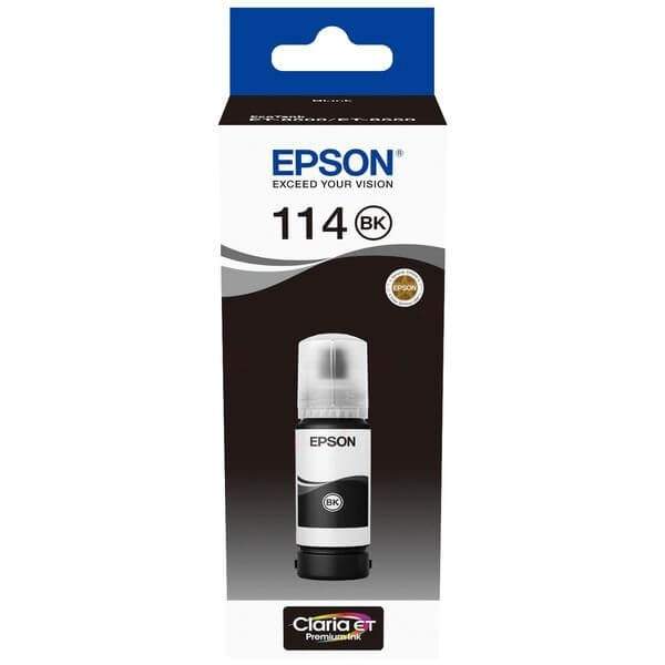 EPSON Ink C13T07A140 114 Sort Ecotank