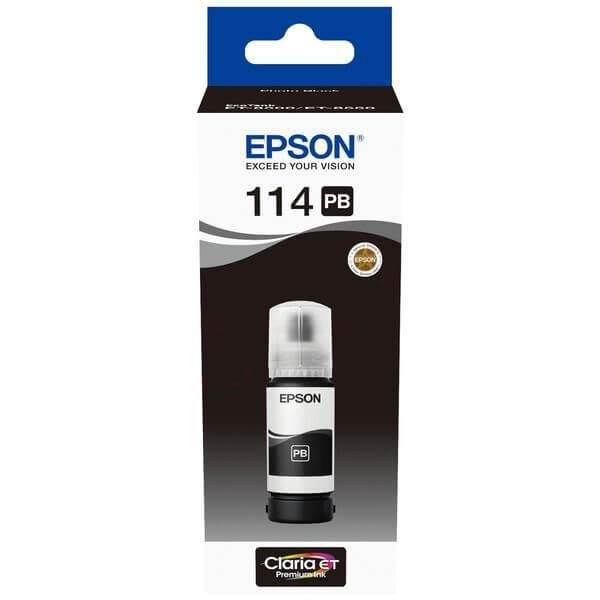 EPSON Ink C13T07B140 114 Photo Black Ecotank