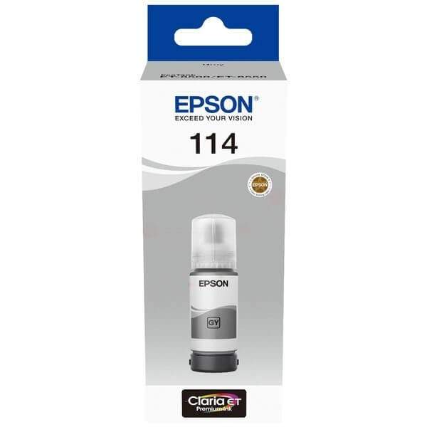 EPSON Ink C13T07B540 114 Grå Ecotank
