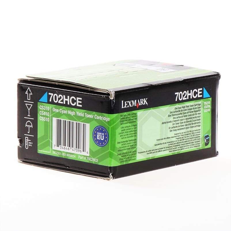 LEXMARK Toner 70C2HCE 702 Cyan Corporate Return