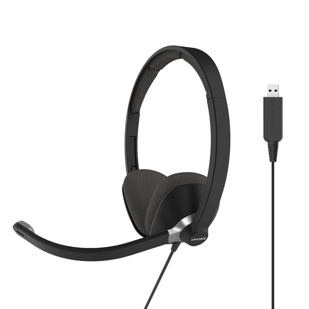 KOSS Headset CS300 On-Ear USB Sort
