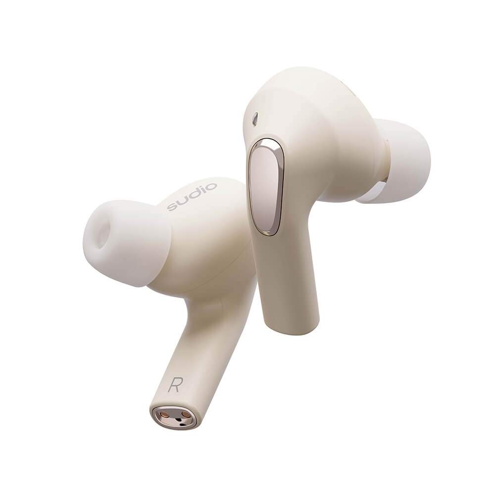 SUDIO Hovedtelefon In-Ear E2 True Wireless ANC Chalk