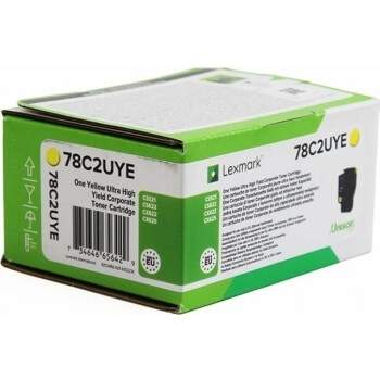LEXMARK Toner 78C2UYE Gul Corporate Return