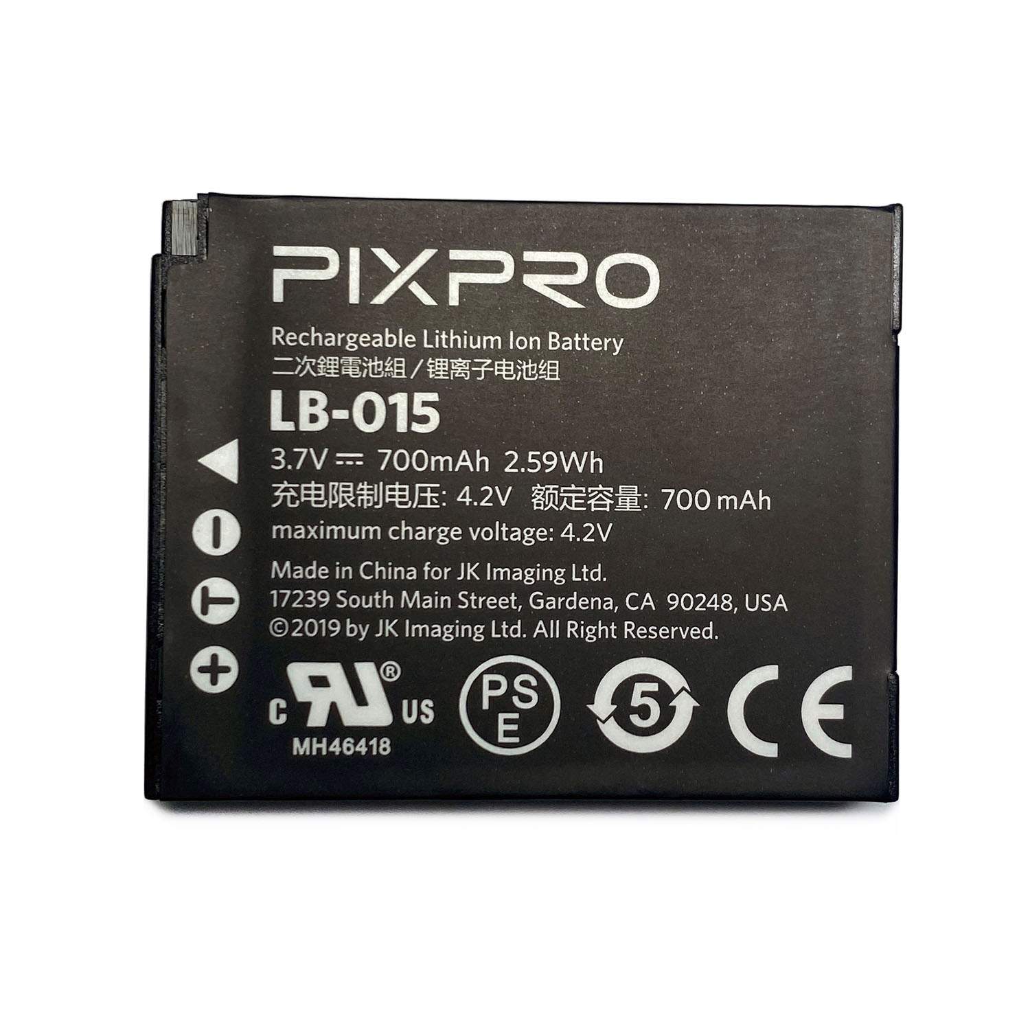 KODAK batteri Pixpro WPZ LB-015 3,7V/700mAh