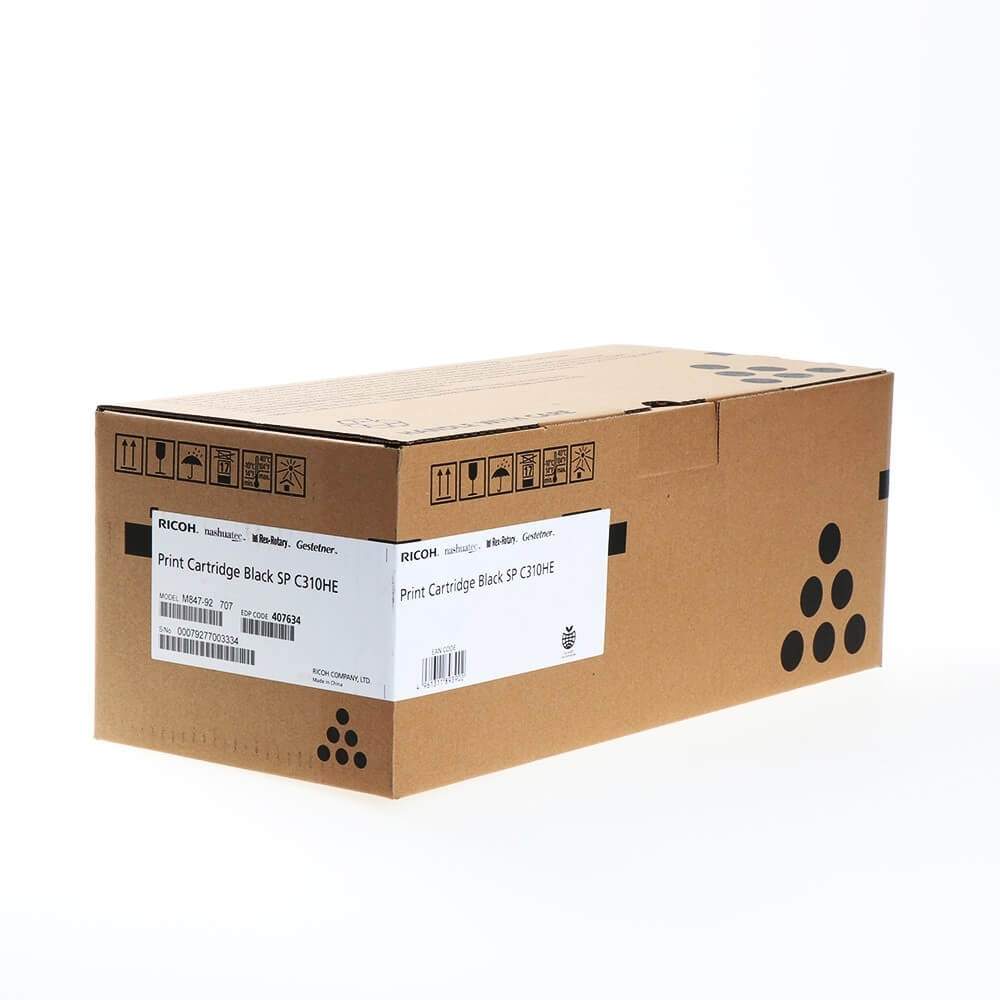 RICOH Toner 407634 SP C310HE Sort