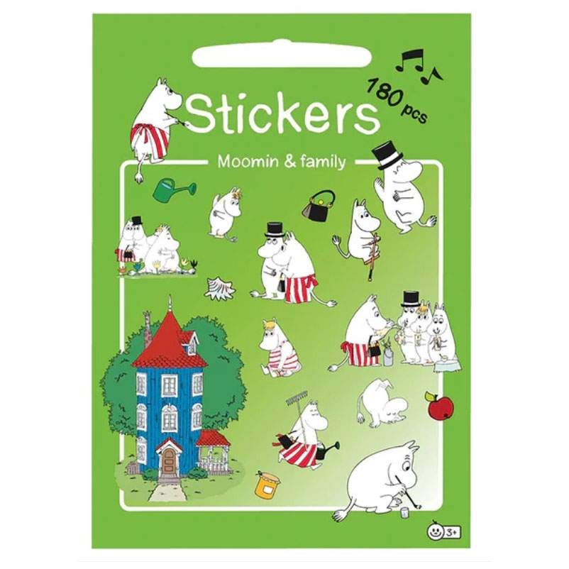 Moomin Stickers Family w. 180 tarraa