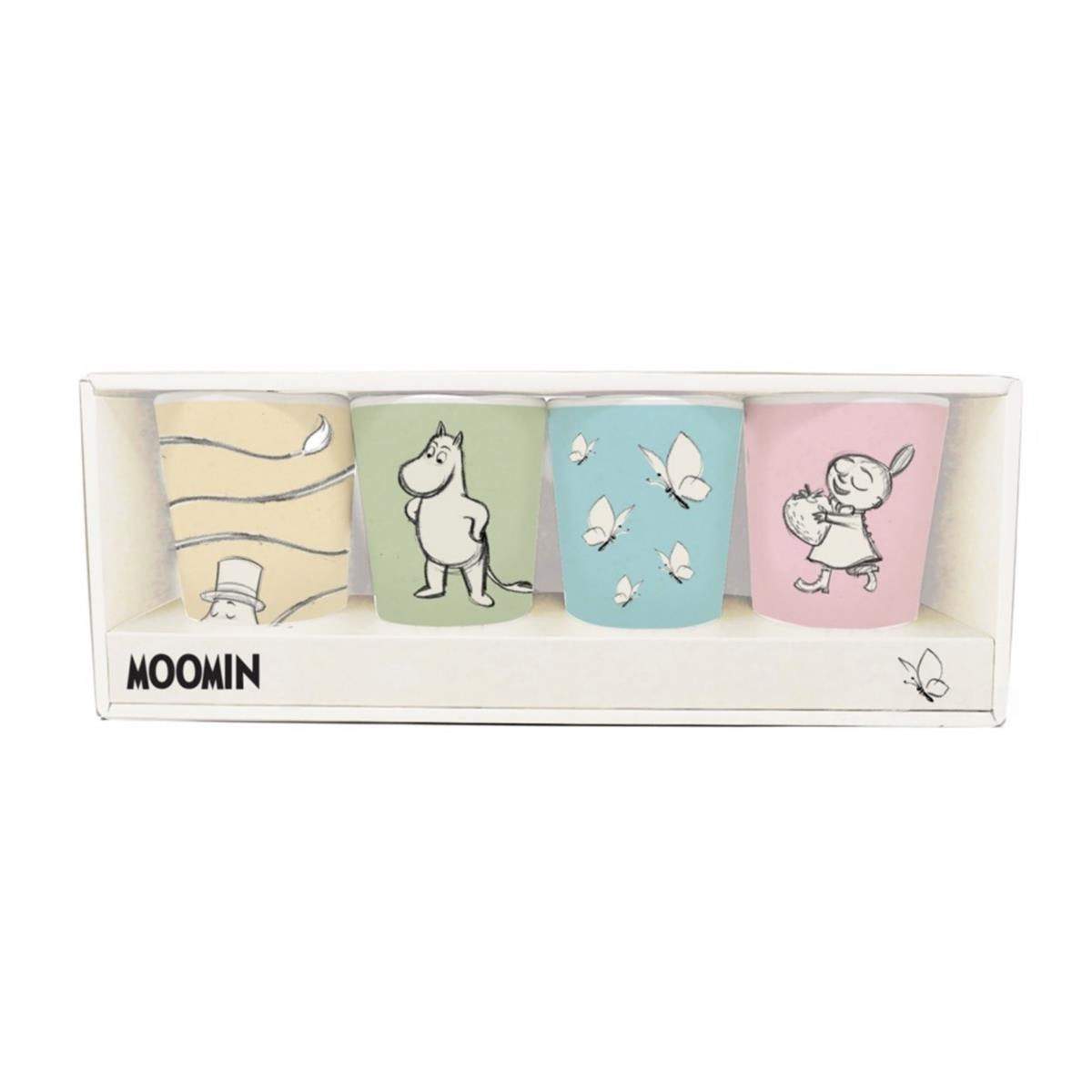Mumin 100% melamin porslin 4 tumblersset | Hem & Hobby | Pryloteket