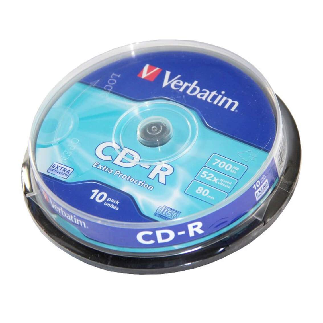 VERBATIM CD-R 52x 700MB 10-pak Spindel