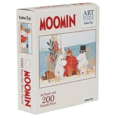 Mumin kunst puslespil 200 stk - Rød