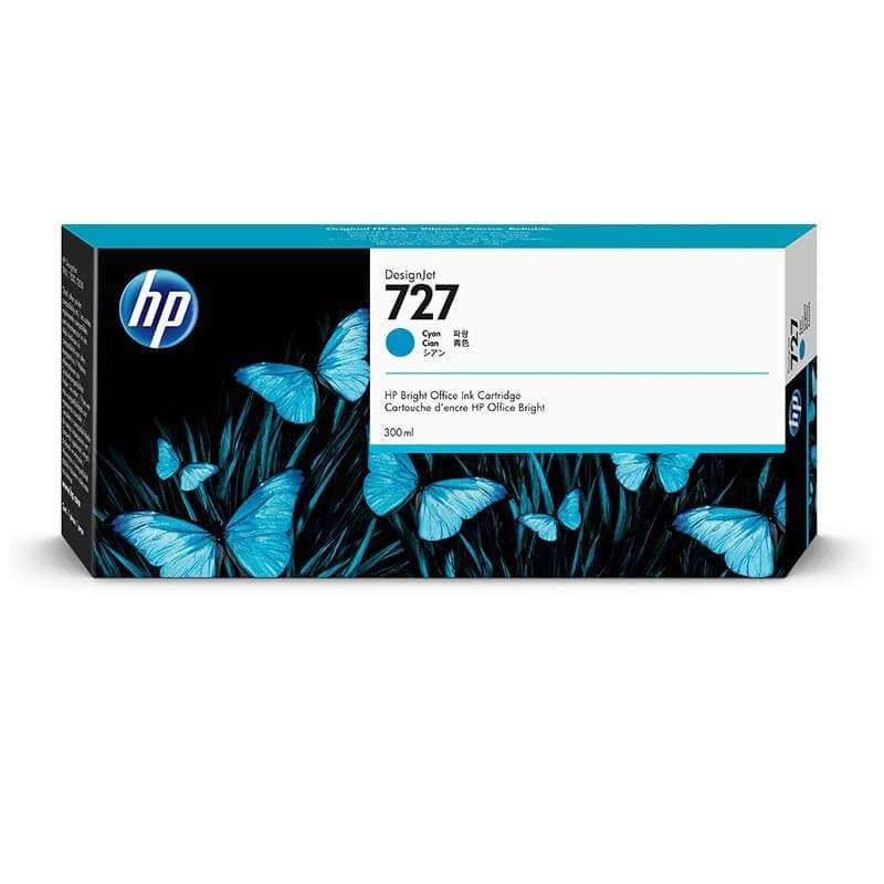 HP Ink F9J76A 727 Cyan 300ml