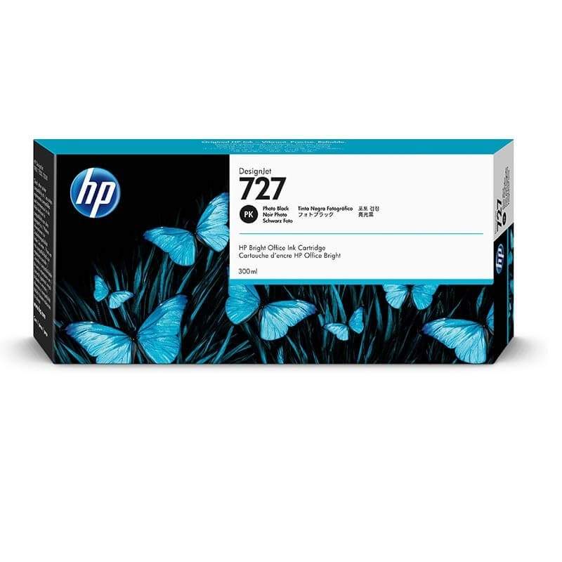 HP Ink F9J79A 727 Photo Black 300ml