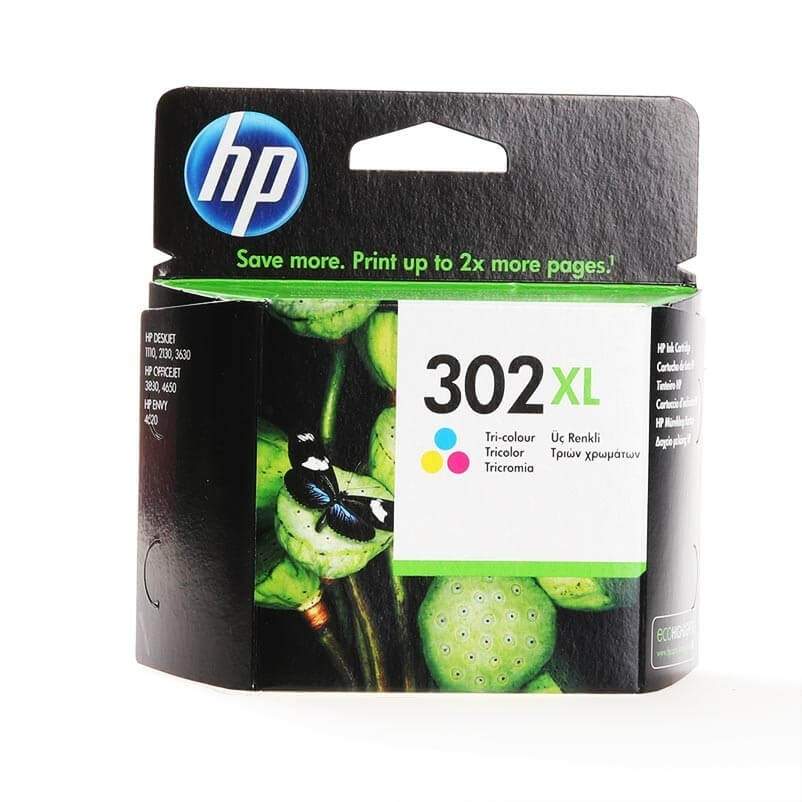 HP Ink F6U67AE 302XL Tre-farvet