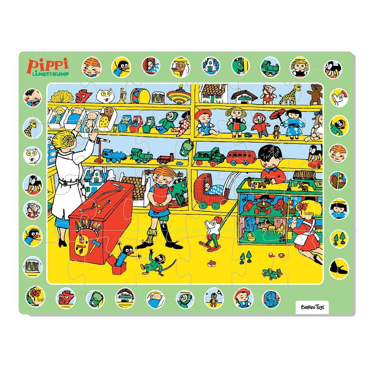 Pippi Indrammet Puslespil Thingfinder