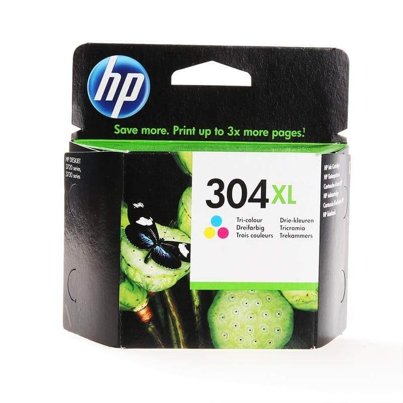 HP Ink N9K07AE 304XL Tre-farvet