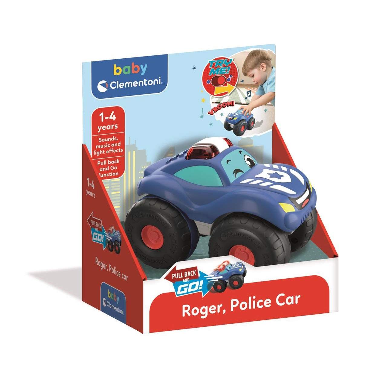 Stunthjul Police Pullback Car | Hem & Hobby | Pryloteket