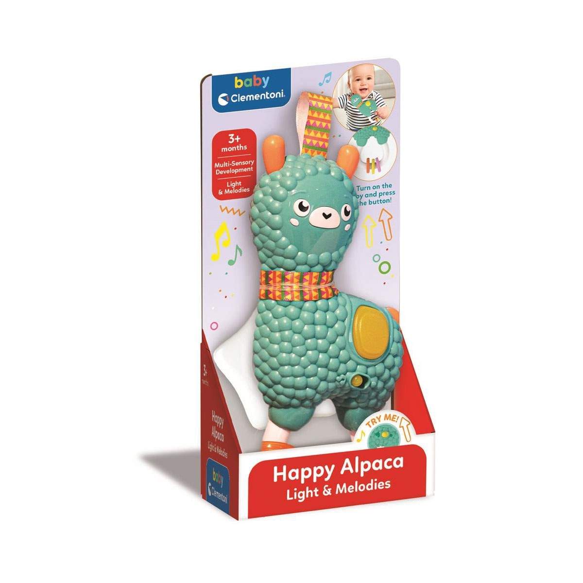 Elektroninen Rattle Happy Llama