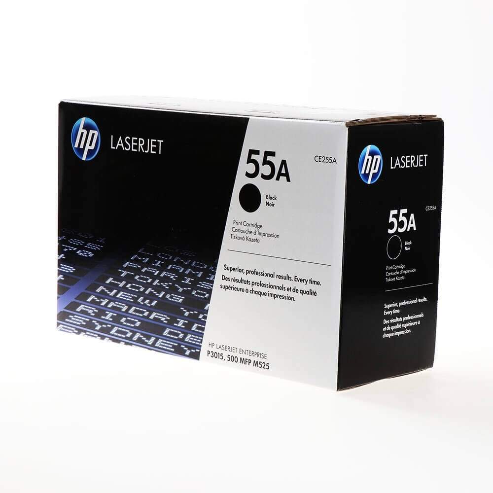 HP Toner CE255A 55A Sort