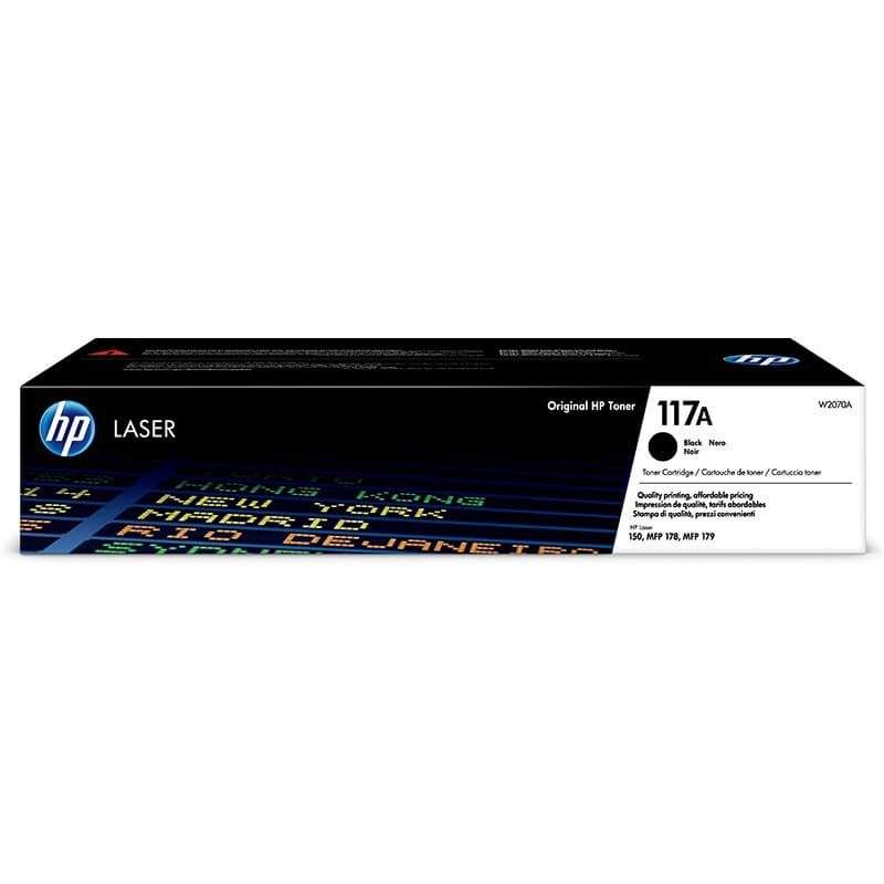 HP Toner W2070A 117A Sort