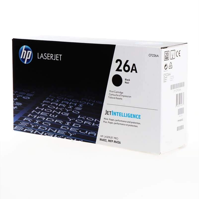 HP Toner CF226A 26A Sort