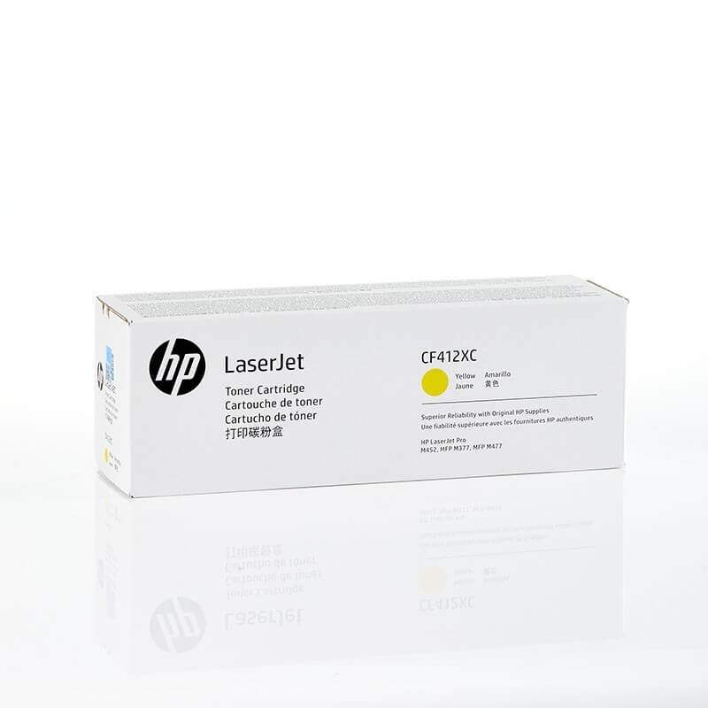 HP Toner CF412XC 410X Gul kontrakt