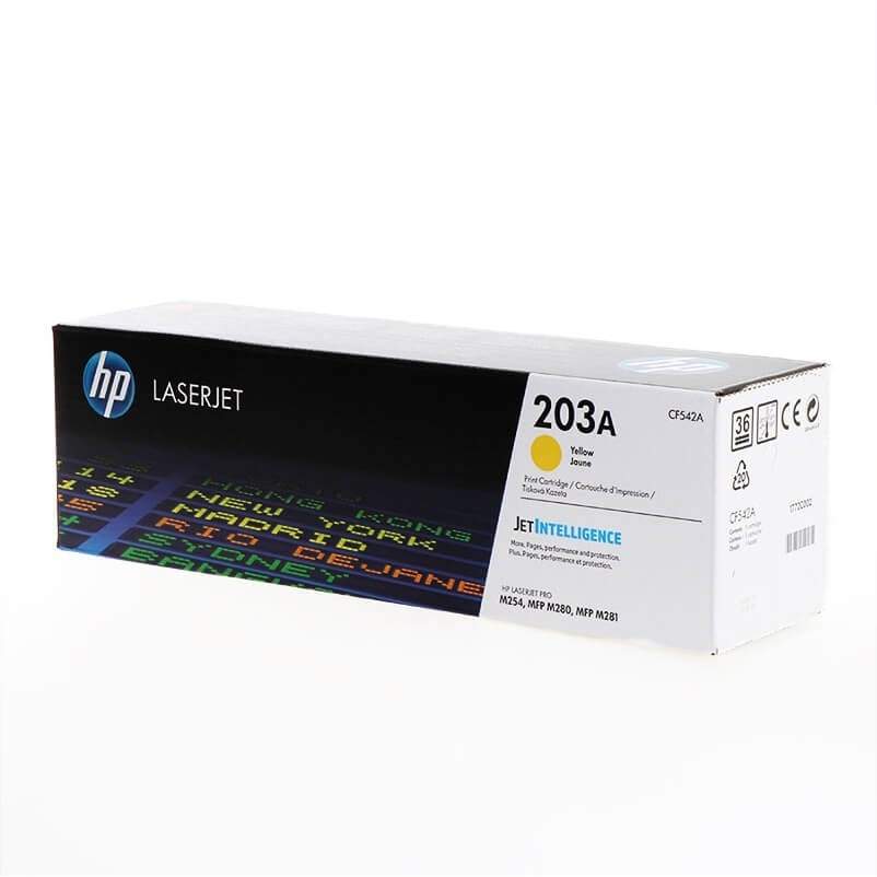 HP Toner CF542A 203A Gul