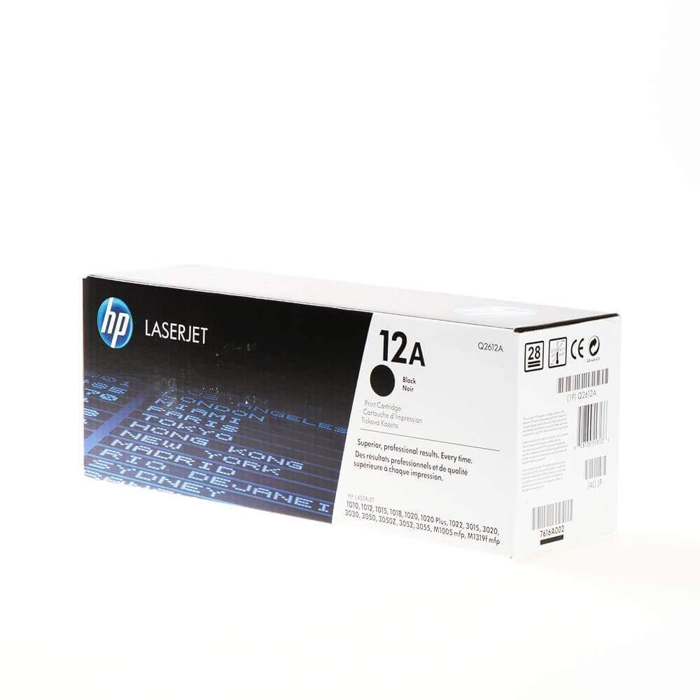 HP Toner Q2612A 12A Sort