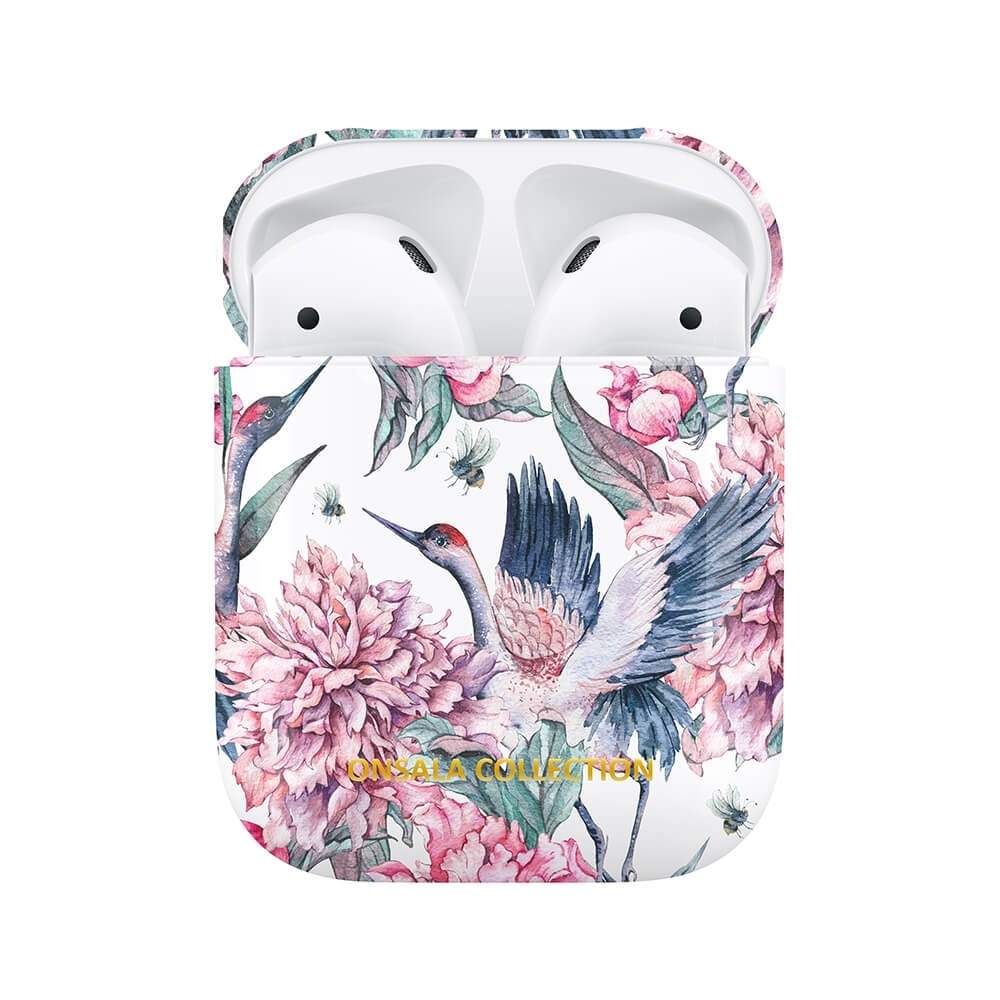 ONSALA COLLECTION Airpods Case 1. og 2. Generation Pink Crane