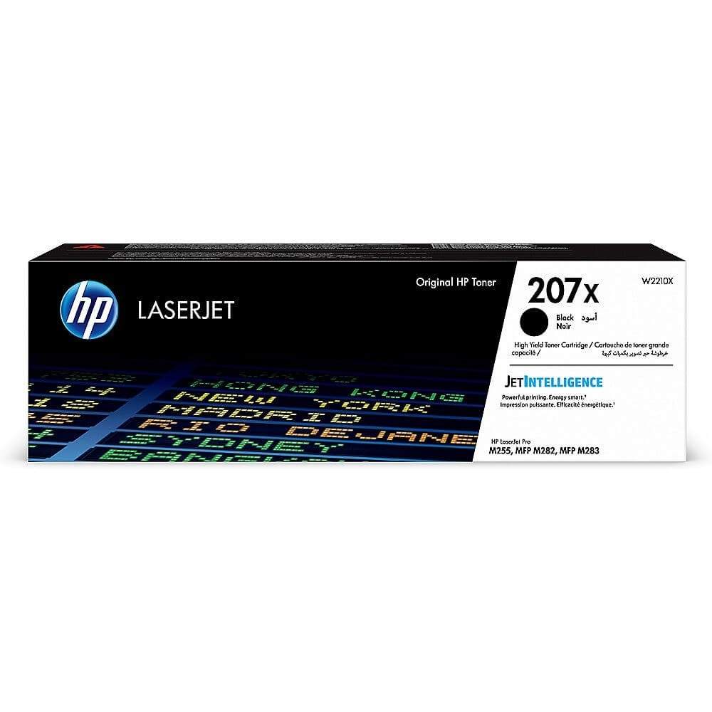 HP Toner W2210X 207X Sort