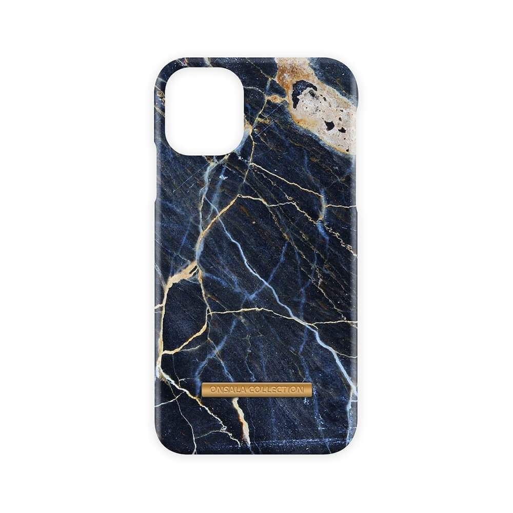ONSALA COLLECTION Mobiltelefon cover Blød sort Galaxy Marble iPhone 11