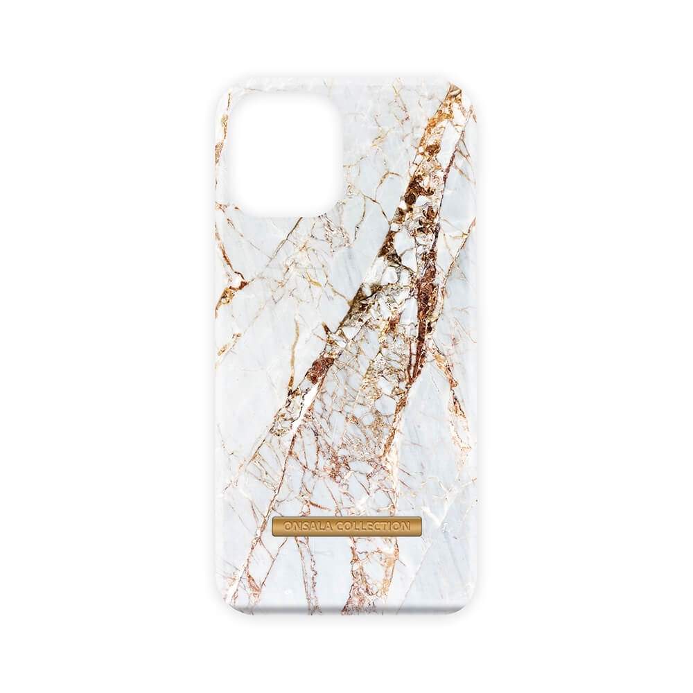 ONSALA COLLECTION Mobiltelefontaske Soft White Rhino Marble iPhone 13 Pro