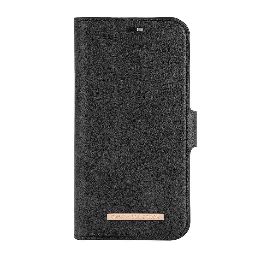 ONSALA Eco Wallet 2 kort Genbrugt Mag Series iPhone 15 Sort