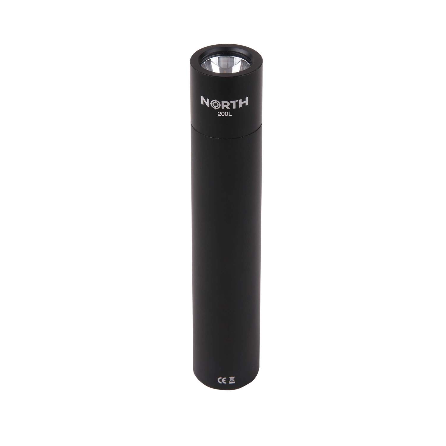 NORTH Lommelygte 200Lumen Sort Aluminium 2W