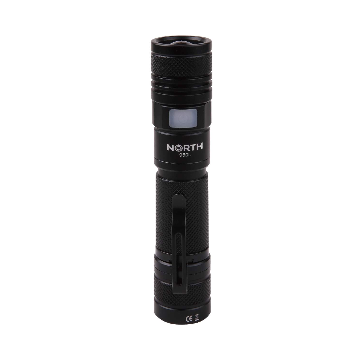 NORTH lommelygte 950Lumen Zoom Sort Aviation Aluminium 10W Cree-Led (XML2)