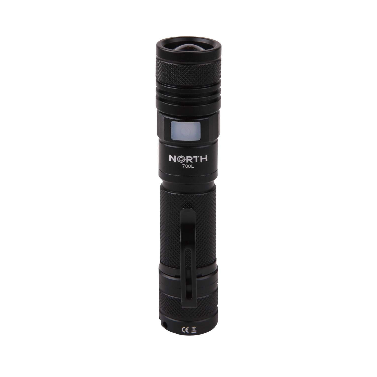 NORTH Lommelygte 700Lumen Zoom Sort Aviation Aluminium 7W
