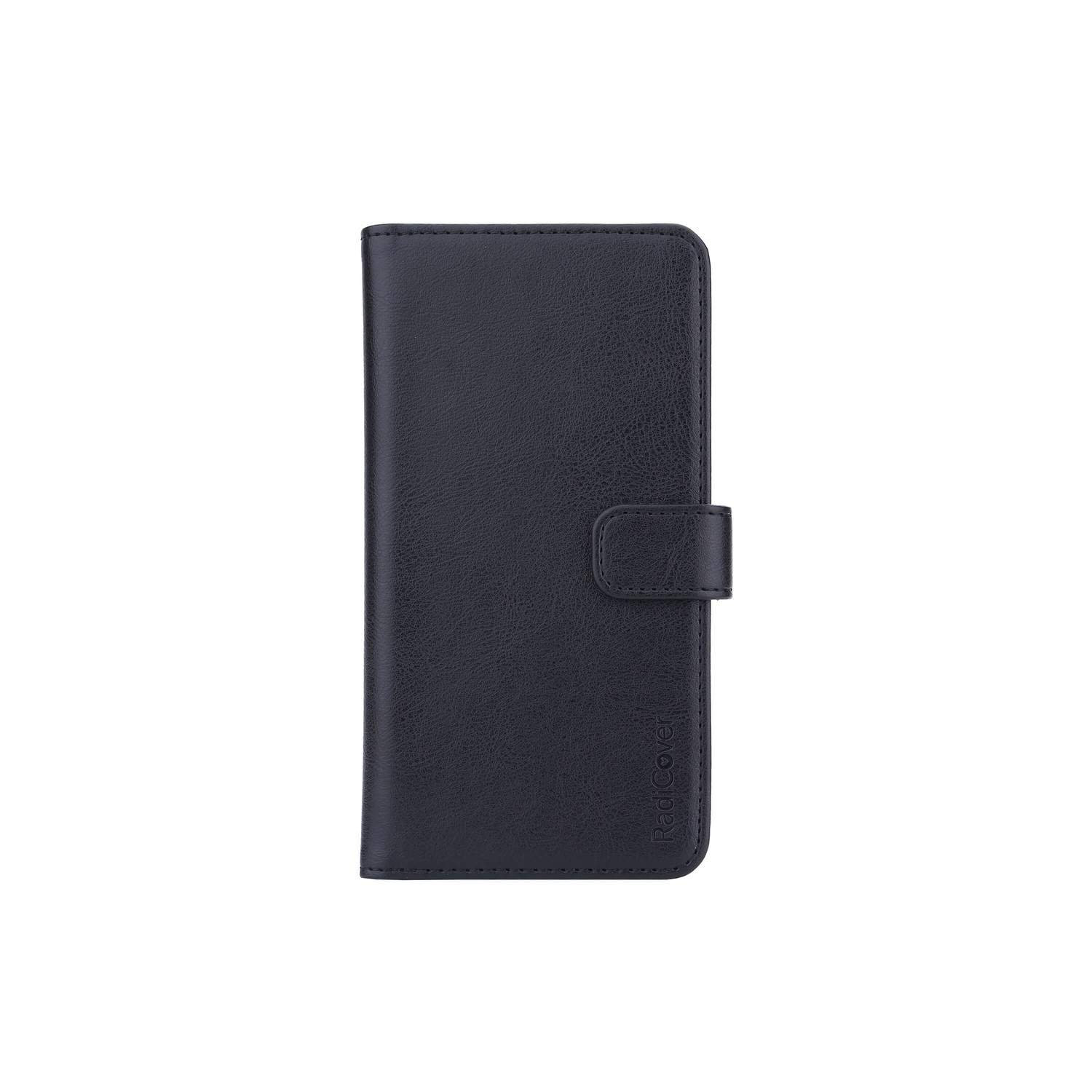 RADICOVER Strålingsbeskyttelse mobiltaske PU Universal Large 5,5-6,7" 2in1 Magnetcover Sort