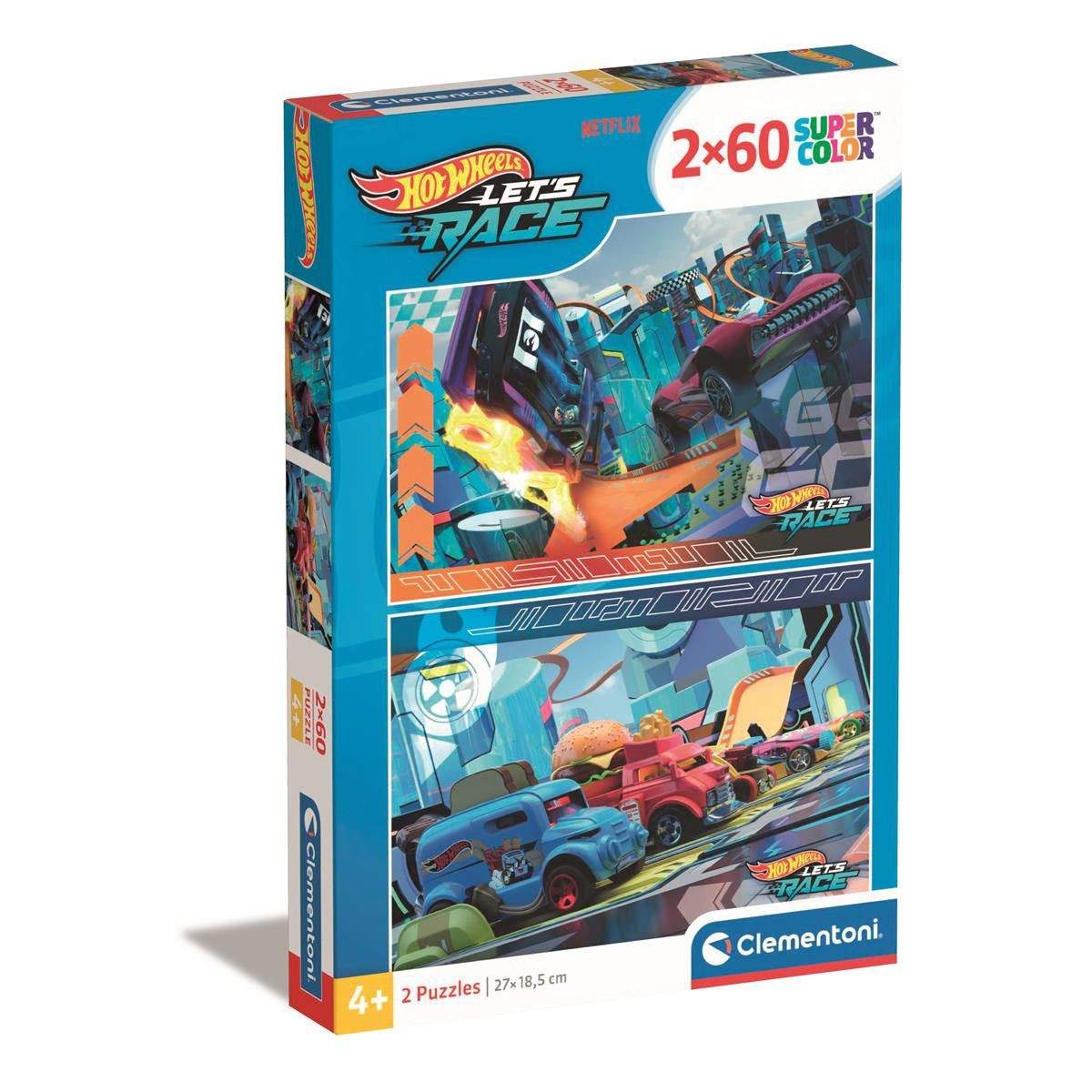 2x60 stk Puslespil Kids Hotwheels